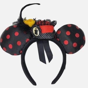 Disney Black and Red Polka Dot Mouse Ears Headband